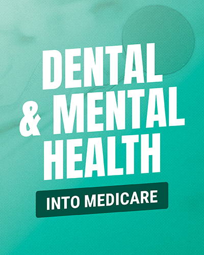 "Dental and mental health" graphic