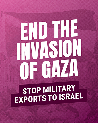End the invasion of Gaza - Graphic